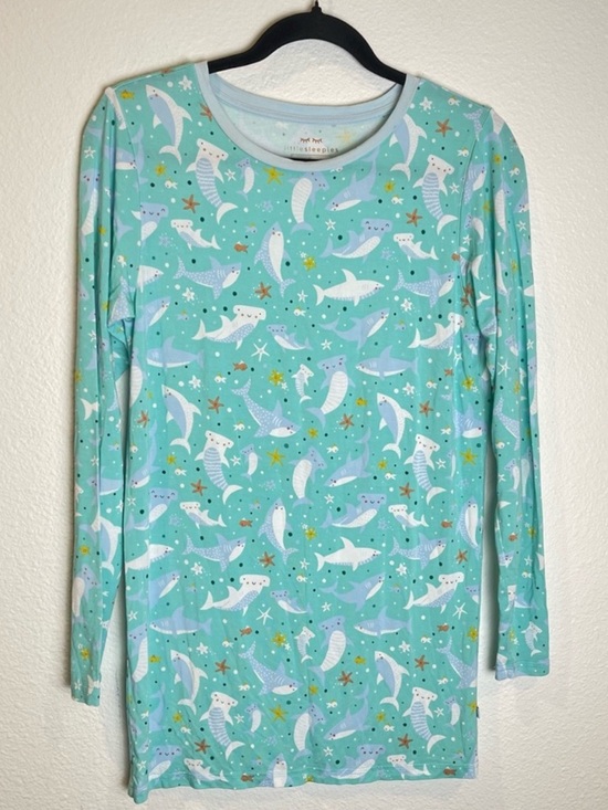 Little Sleepies Other - Little Sleepies Women Pajama TOP Size XS Bamboo Shark Soirée All Over Print